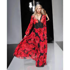 Babylon dress roses