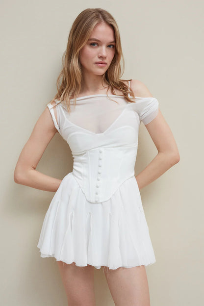 Sagaza Madrid white angel dress
