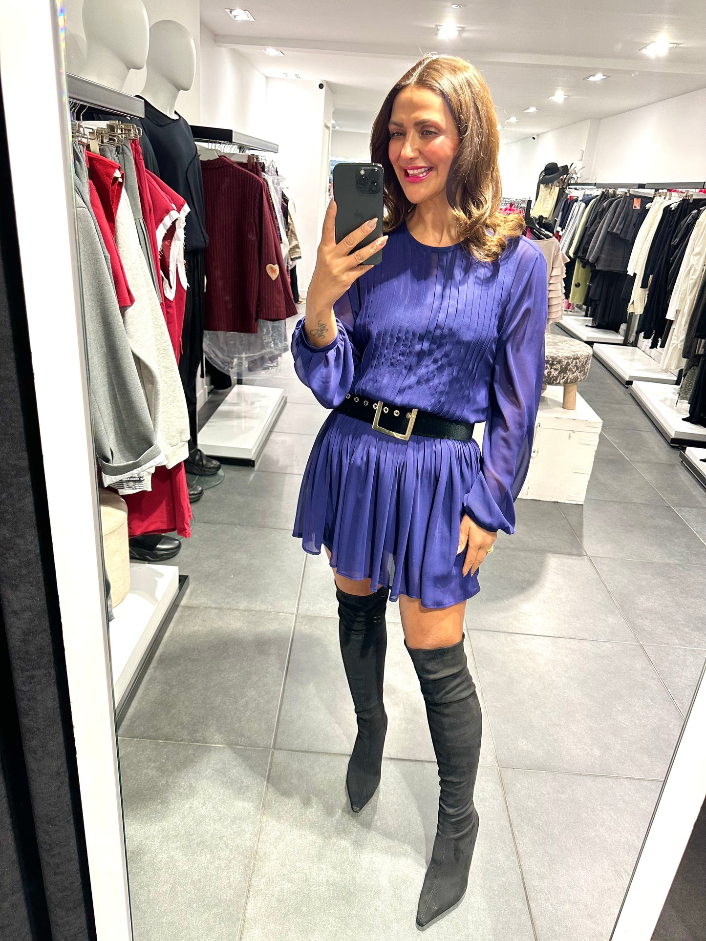 Babylon dress purple