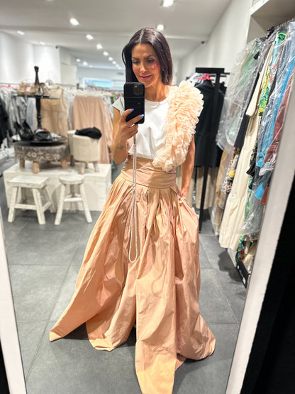 Babylon Skirt longo Pudra