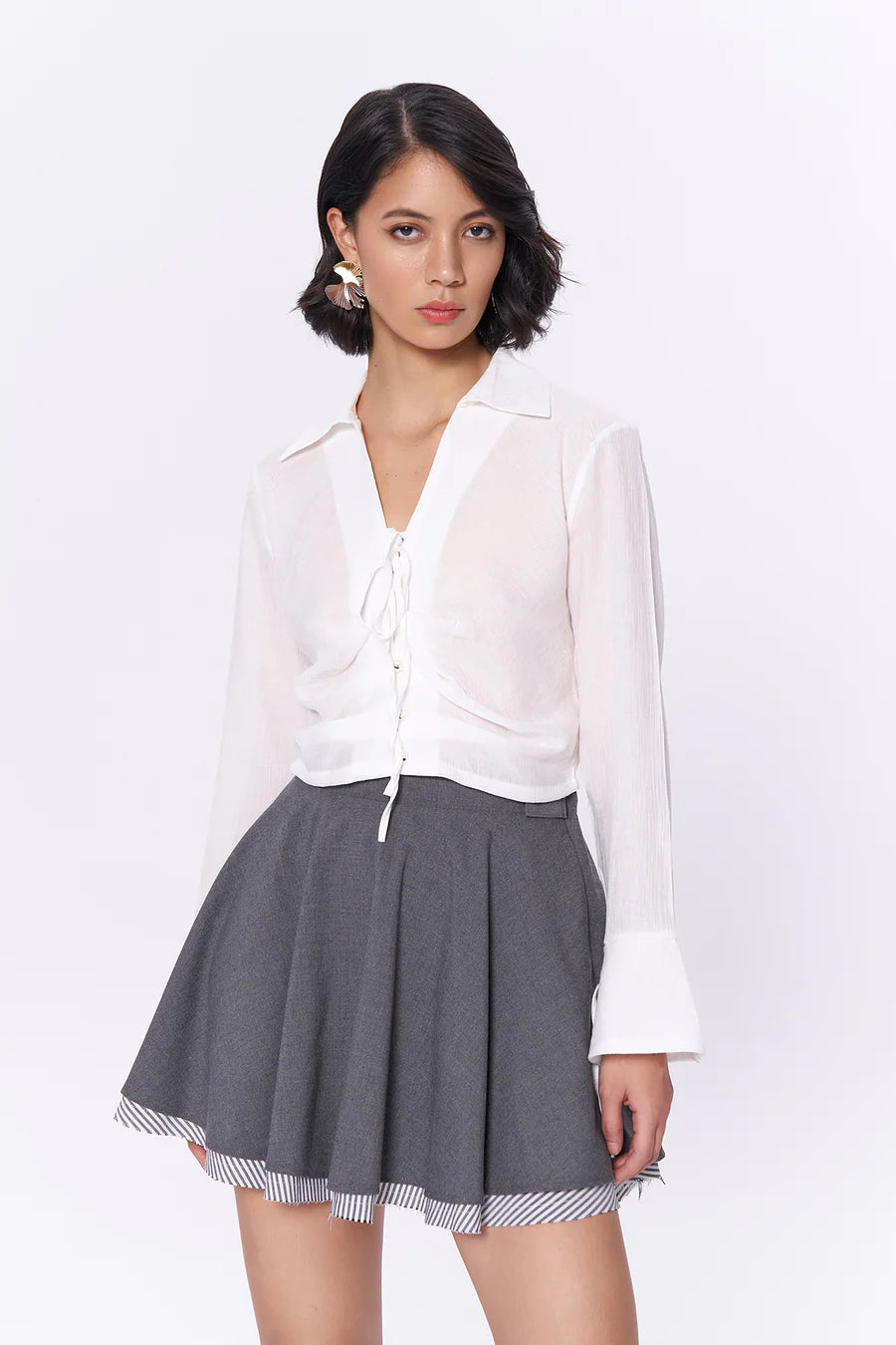 QUZU GREY SKIRT