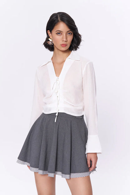 QUZU GREY SKIRT