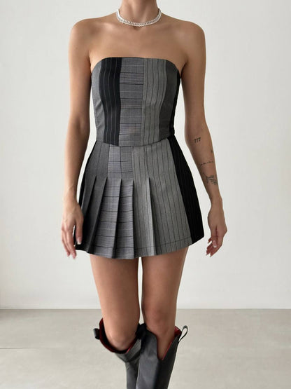 Quzu bustier grigio