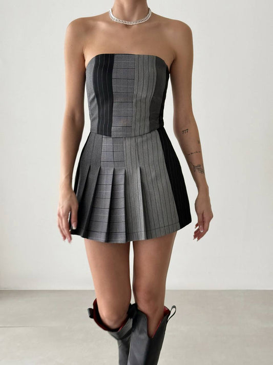Quzu bustier grigio