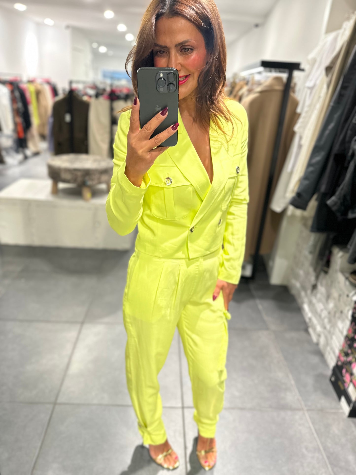 Babylon cargo pants neon