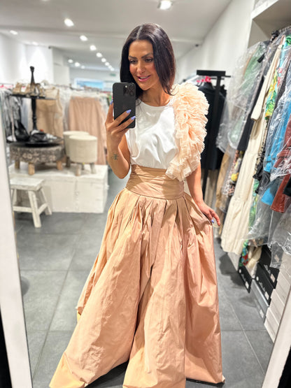 Babylon Skirt longo Pudra