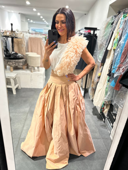 Babylon Skirt longo Pudra