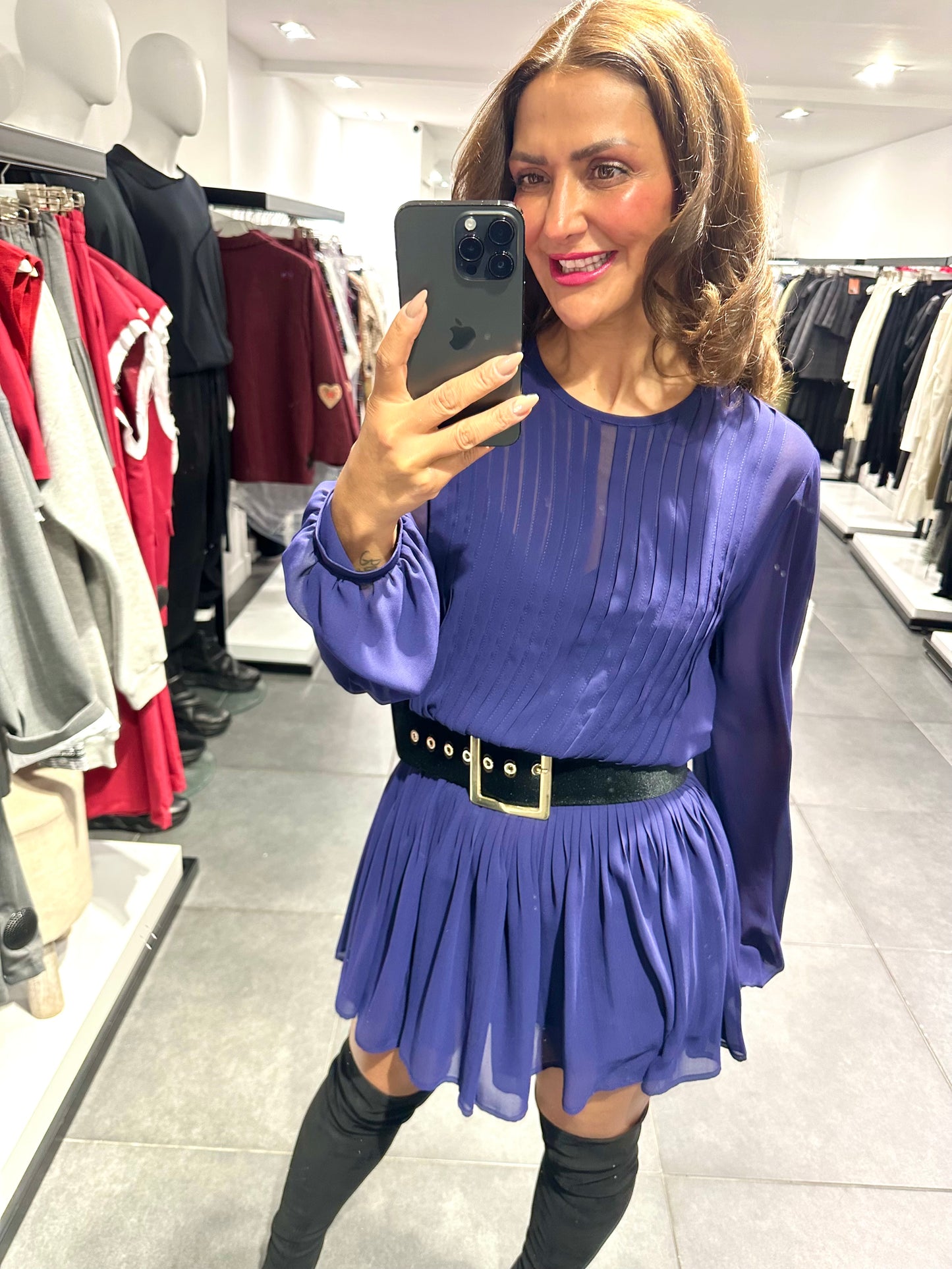 Babylon dress purple