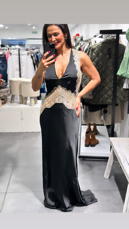 Babylon silk dress lungo