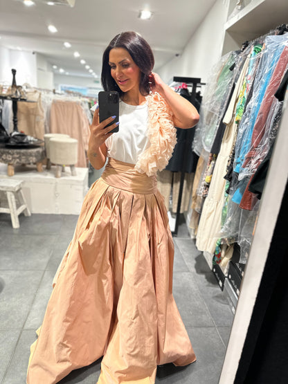 Babylon Skirt longo Pudra