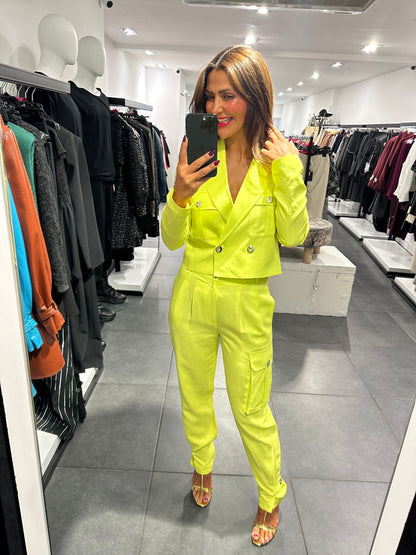 Babylon cargo pants neon