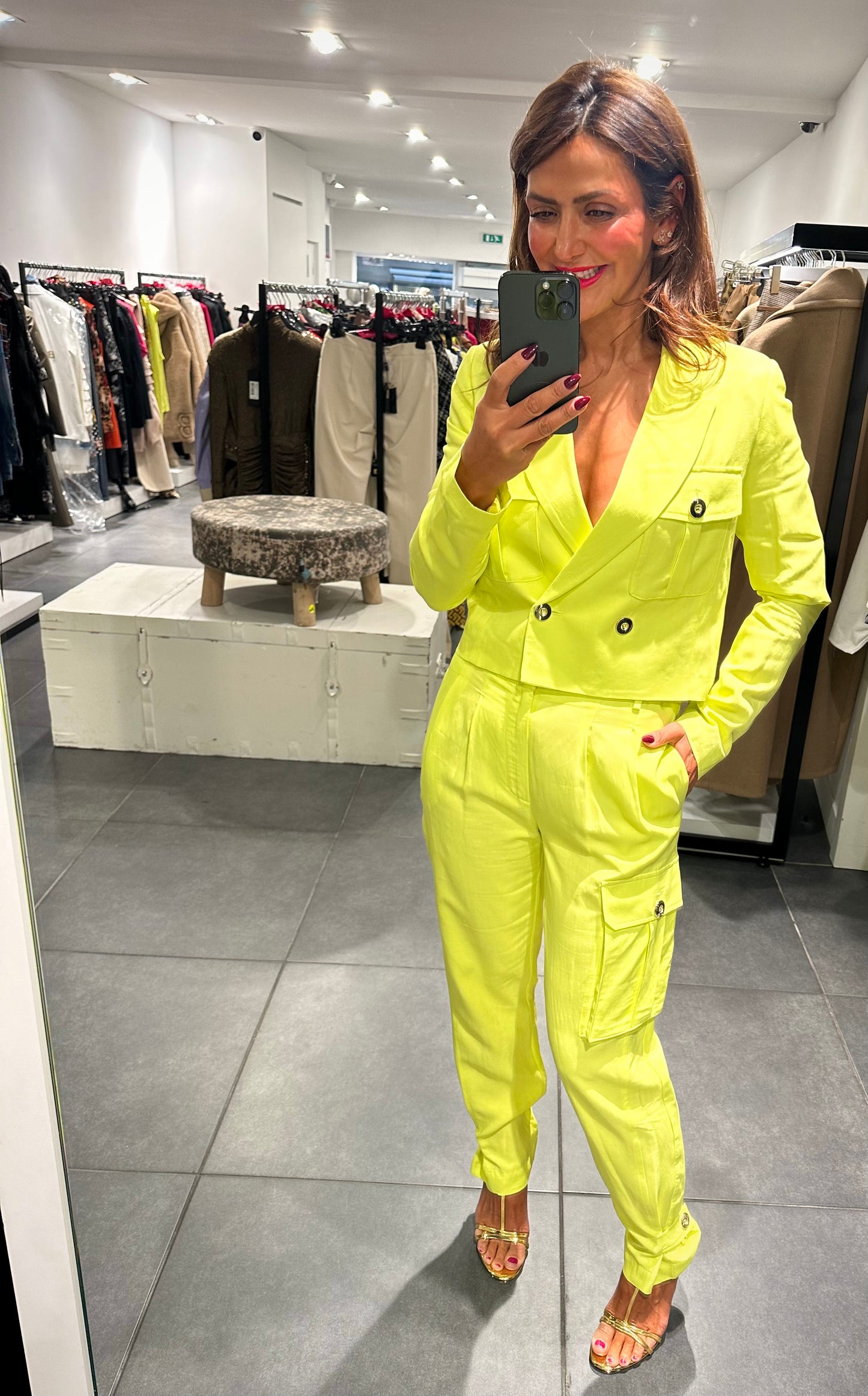 Babylon cargo pants neon