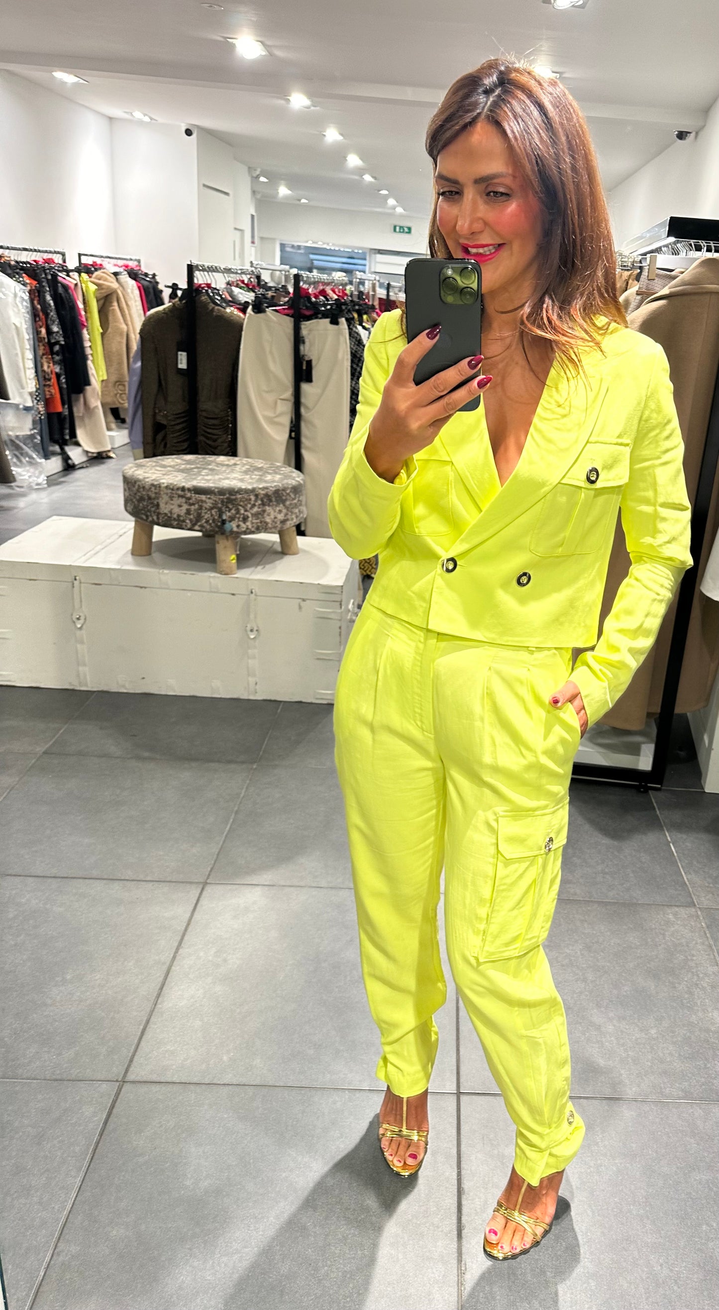 Babylon cargo pants neon