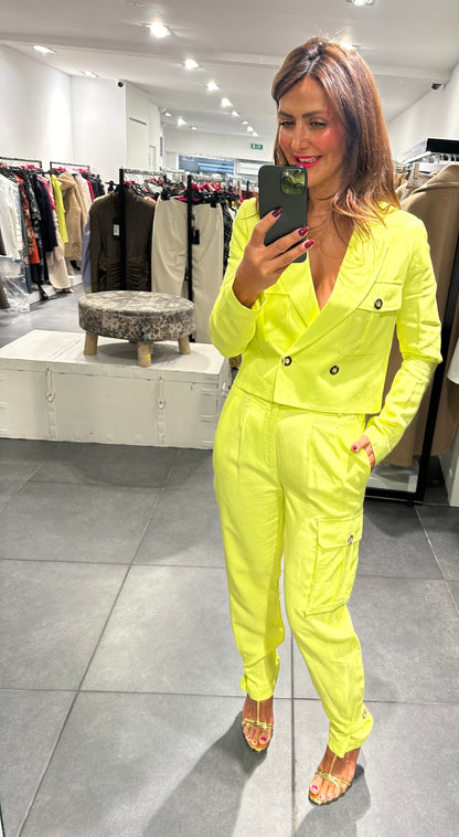 Babylon cargo pants neon