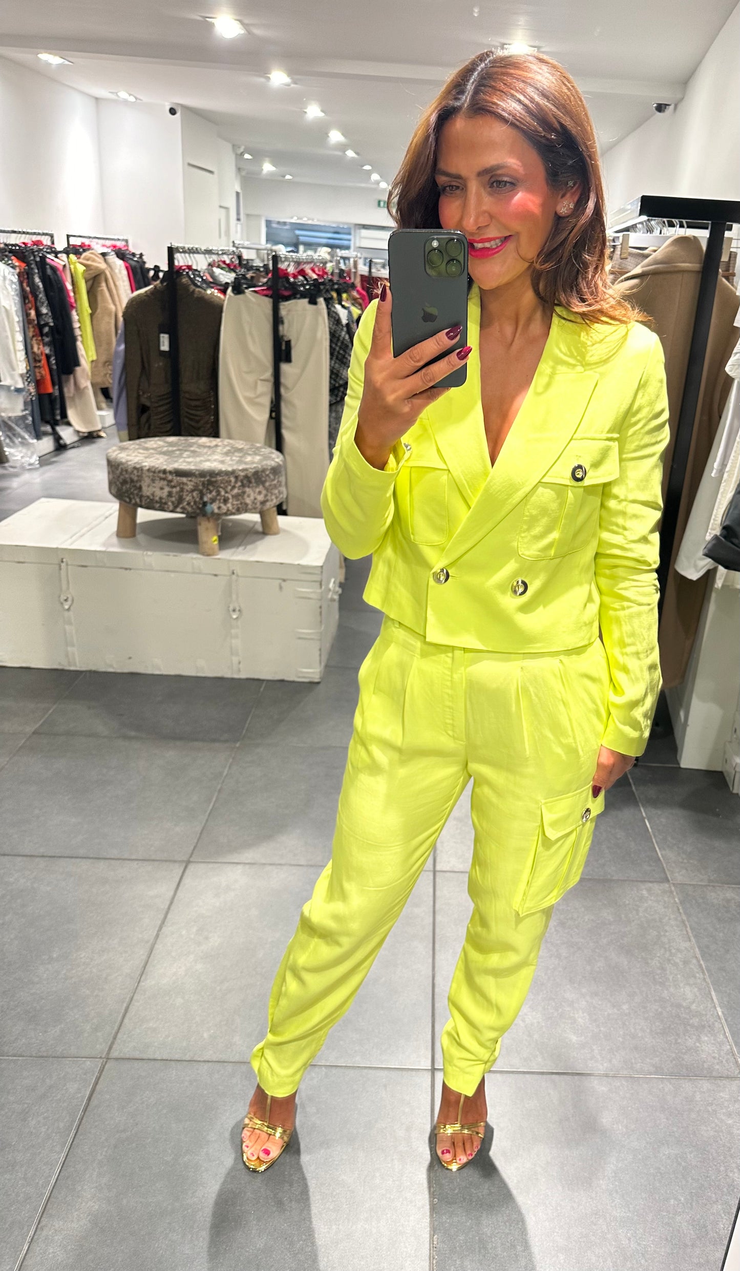 Babylon cargo pants neon