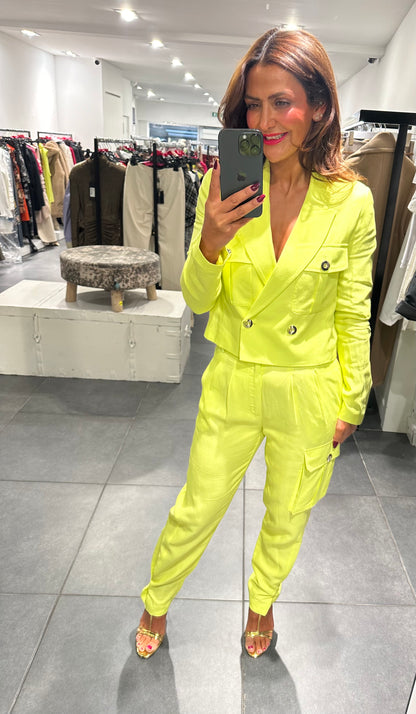 Babylon cargo pants neon
