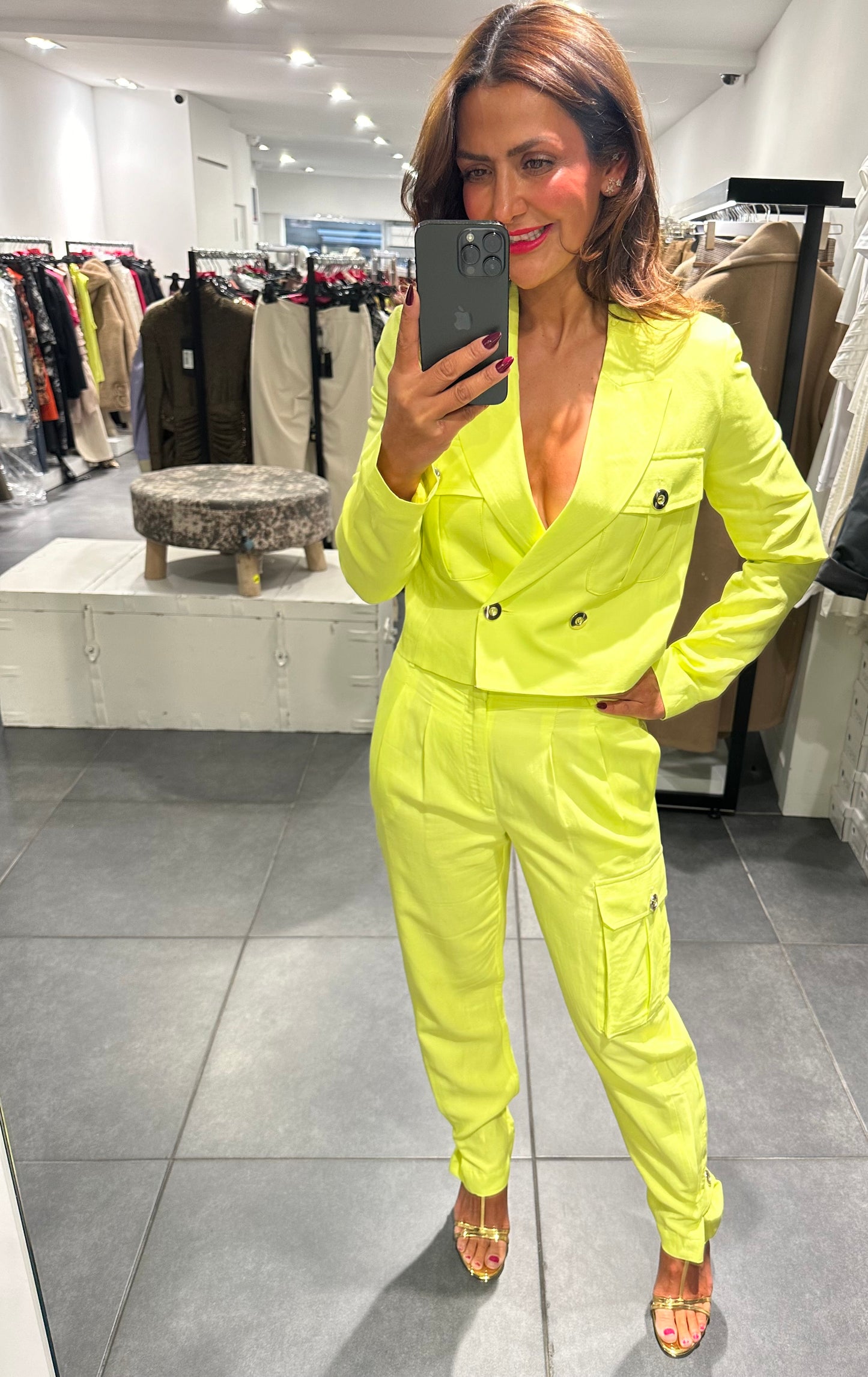 Babylon cargo pants neon