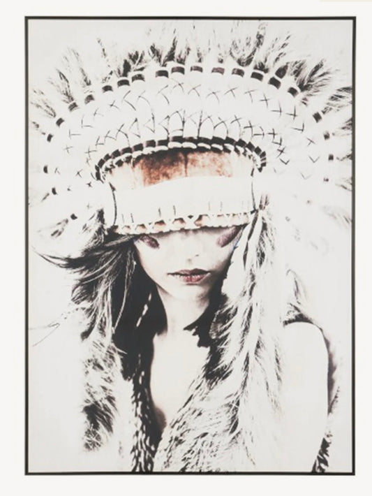 J-Line Schilderij / Bild Bohomain indian Girl