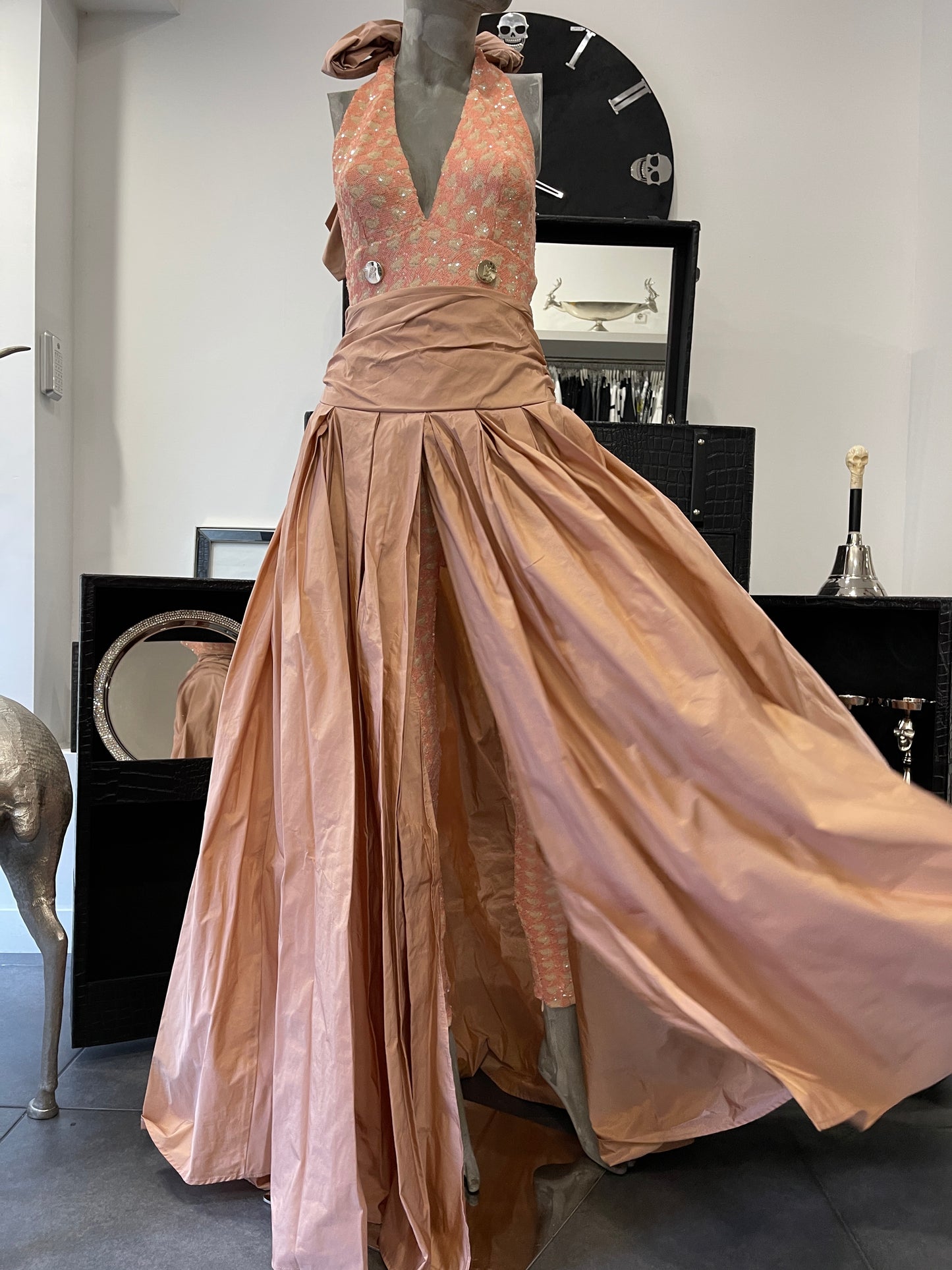 Babylon Skirt longo Pudra