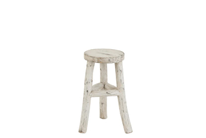 J-line ibiza white wash chair