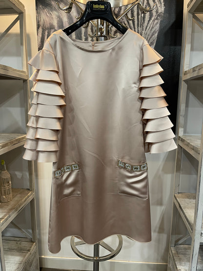 Babylon Dress exclusive pudra