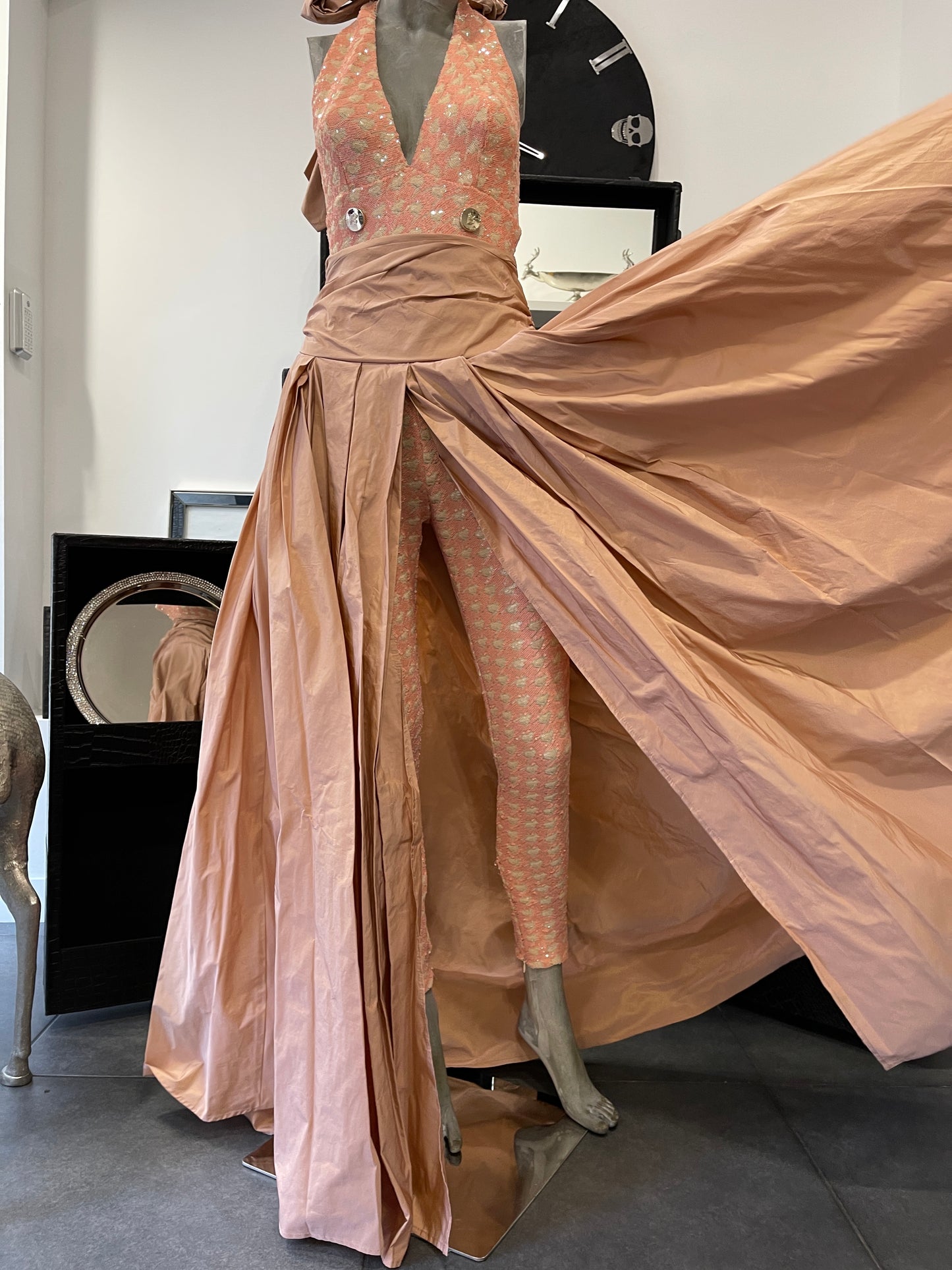 Babylon Skirt longo Pudra