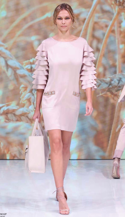 Babylon Dress exclusive pudra