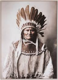 J-Line schilderij / Bild native indian man
