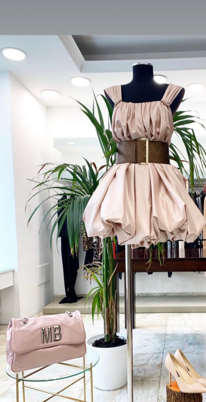 Babylon Dress Balloon Champagne