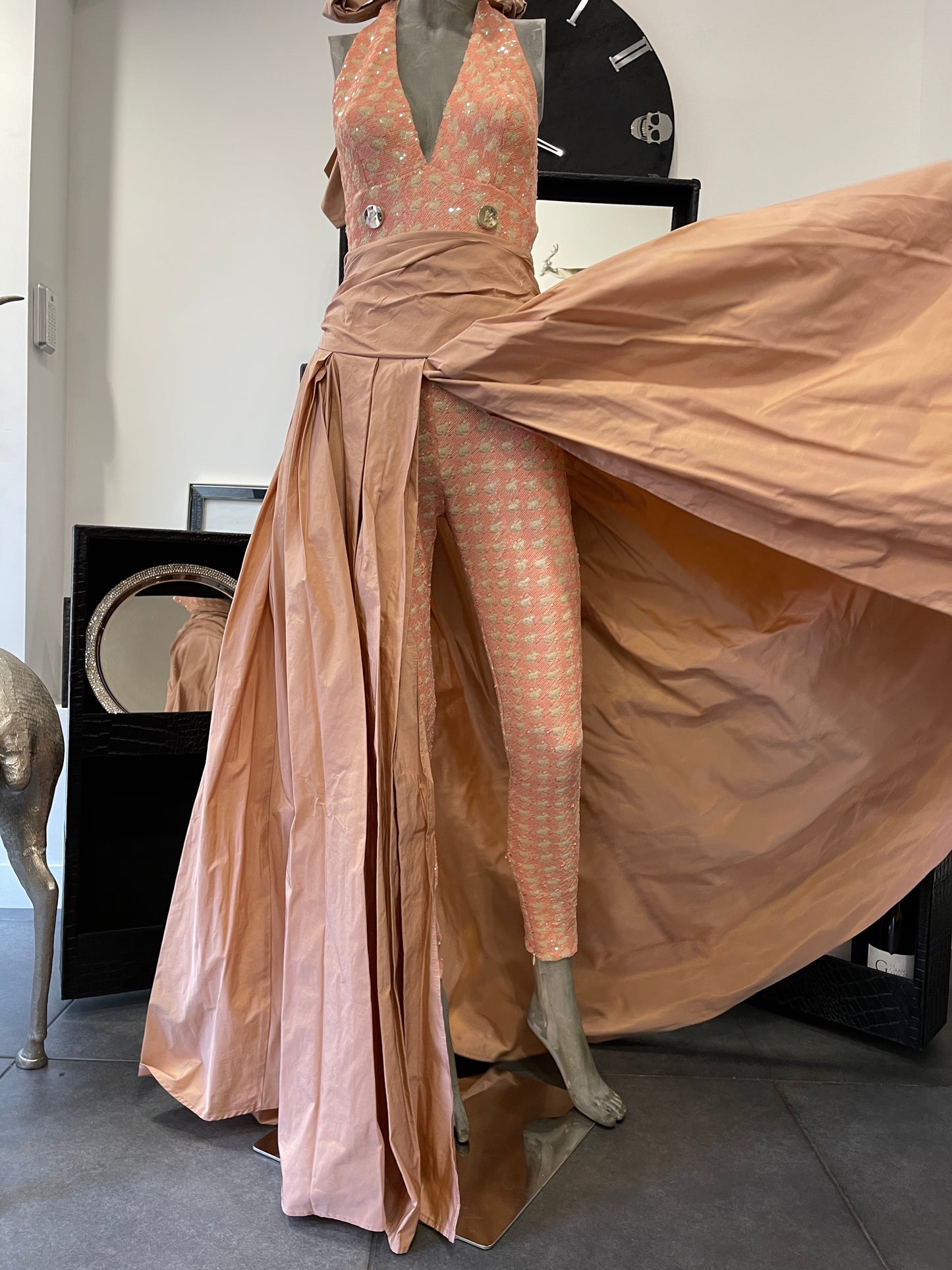 Babylon Skirt longo Pudra