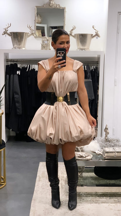 Babylon Dress Balloon Champagne